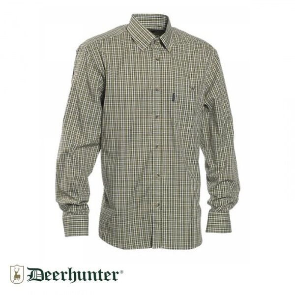 T. DEERHUNTER Wyatt Yeşil Kareli Uzun Kol Gömlek 41/42