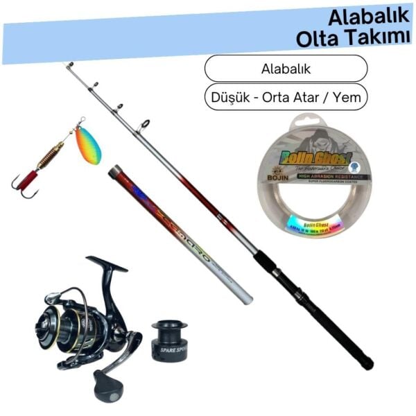 DFT Alabalık Olta Takımı (Makine, Kamış, Misina, Yem)