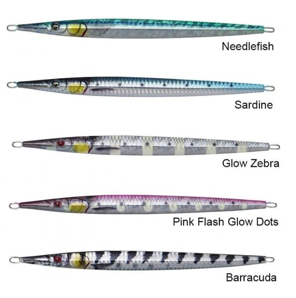 SAVAGE GEAR 3D Needle Jig 40 gr 15 cm Suni Yem Pink Flash Glow Dots
