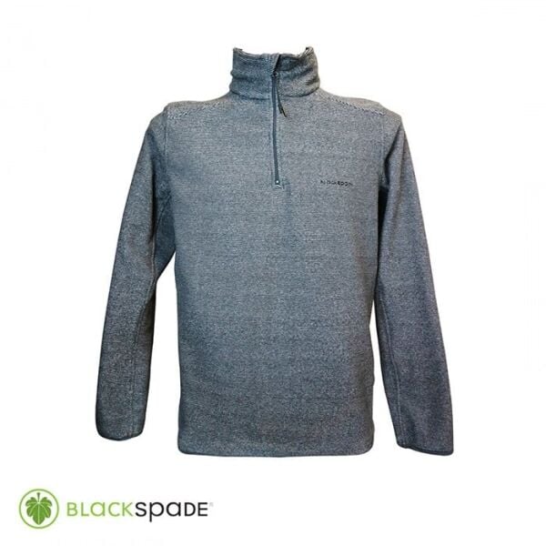 BLACK SPADE POLAR SWEATSHIRT GRİ ÇİZGİLİ XL