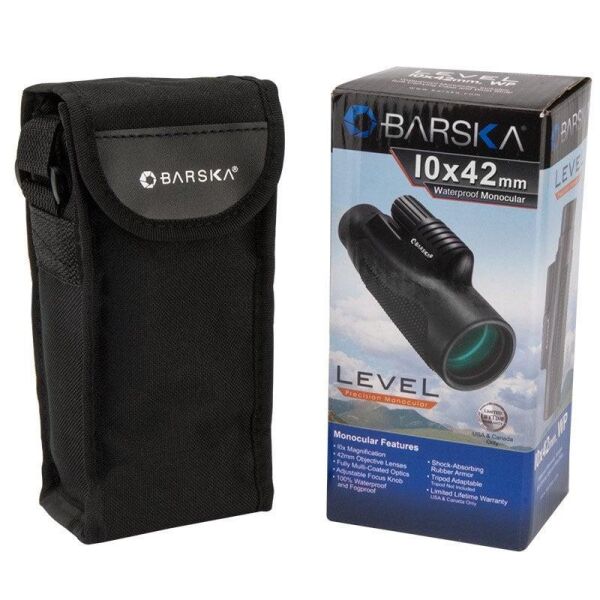 BARSKA LEVEL MONOCULAR 10X42 WP TekGözlü El Dürbün