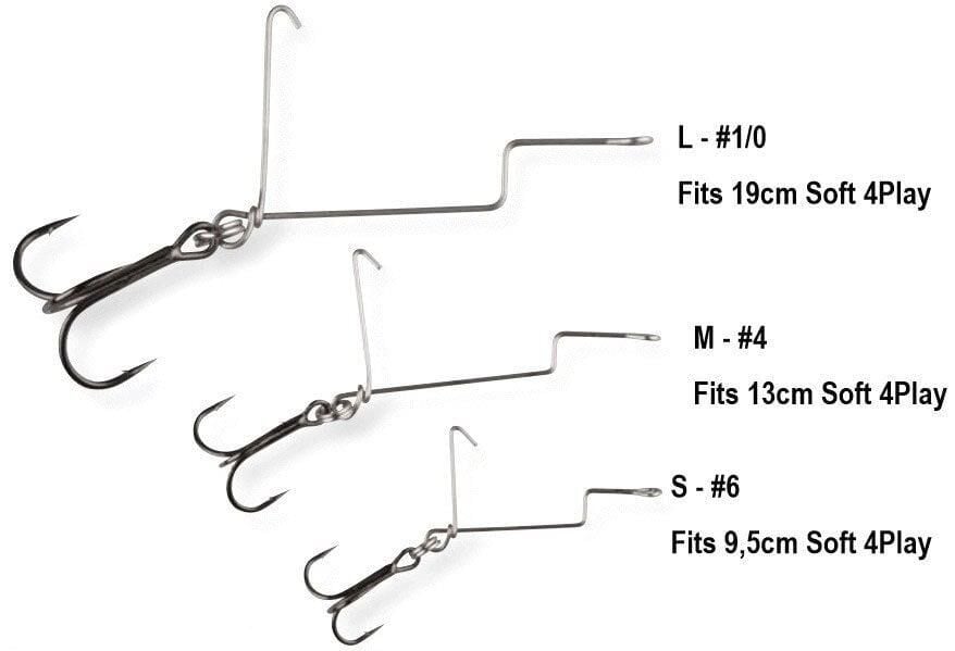 SAVAGE GEAR 4Play Offset Treble S #6 3 Adet