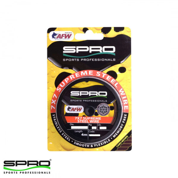 SPRO Super Steel AFW WIRE  Lider Msina 18KG 0.46MM 4M.