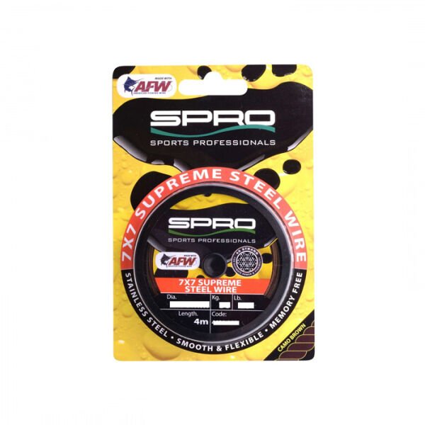 SPRO Super Steel AFW WIRE  Lider Msina 18KG 0.46MM 4M.
