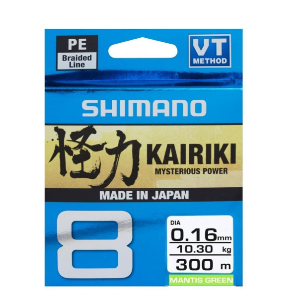 SHIMANO Kairiki 8 300m 0.23mm Mantis Green Misina