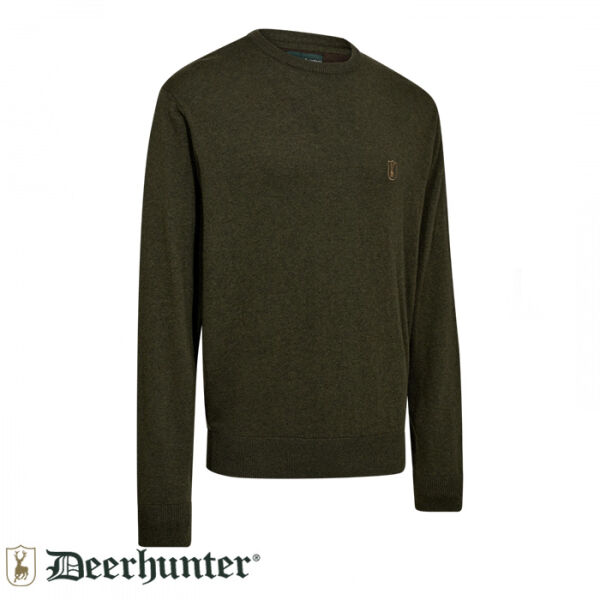 DEERHUNTER Harrington V Yaka Yeşil Kazak - L