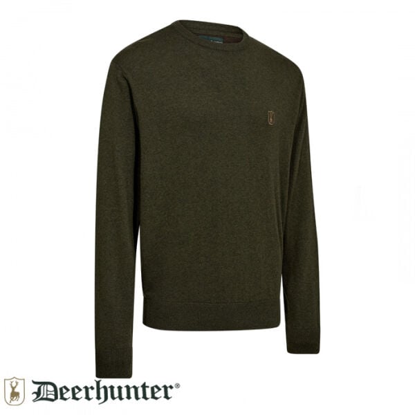 DEERHUNTER Harrington V Yaka Yeşil Kazak - L