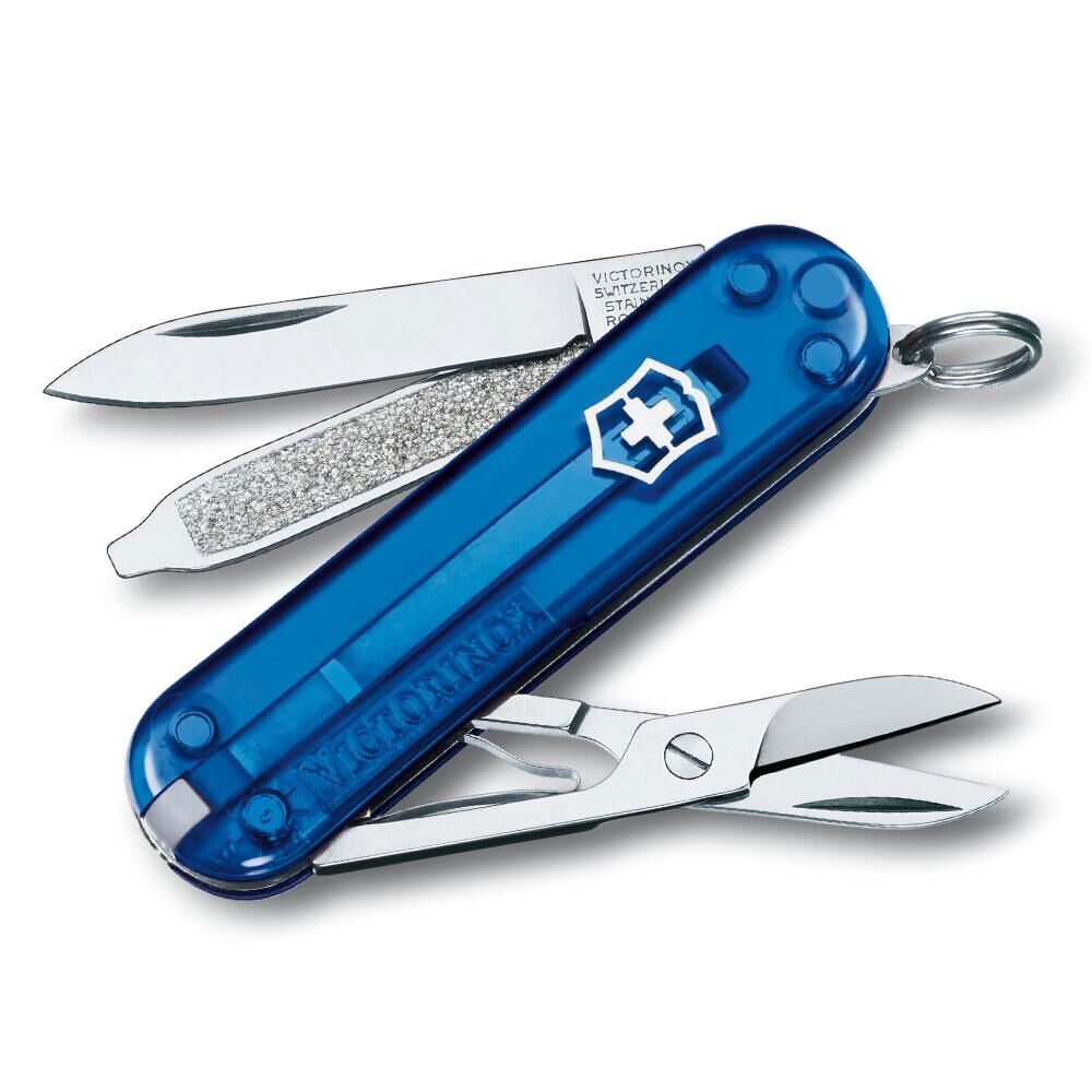 Victorinox Classic Çakı Şeffaf Mavi