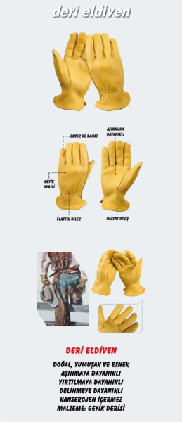 NURGAZ Dana Derisi Eldiven