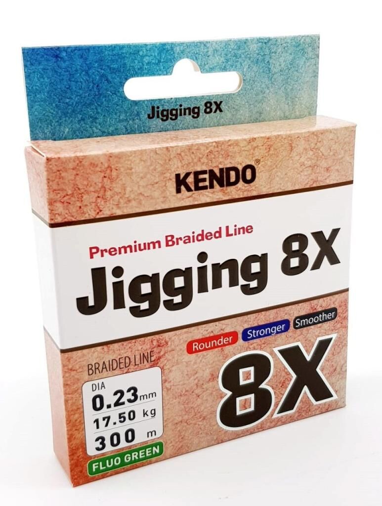 KENDO Jigging 8X Flash 300 mt Örgü / İp Misina - 0,16mm