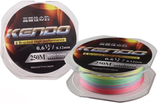 KENDO Dynema 8 Örgü 0,16mm 120Mt Multıcolou Misina