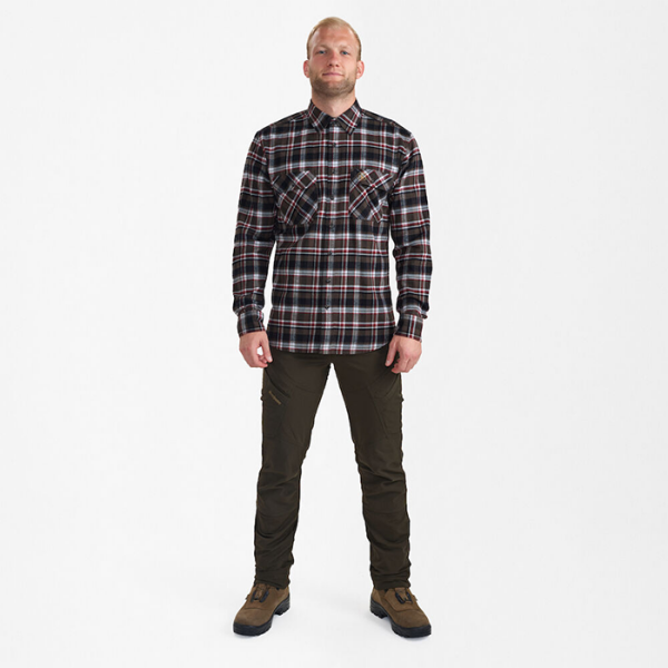 DEERHUNTER Nathan Kahverengi Kareli Gömlek 41/42