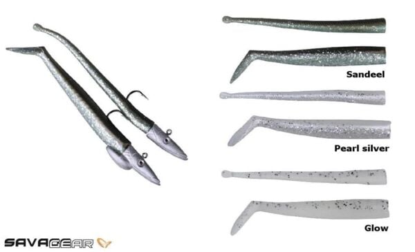 SAVAGE GEAR Mini Sandeel Kit 10 Adet (12+1+4+4) Suni Yem Pearl Silver