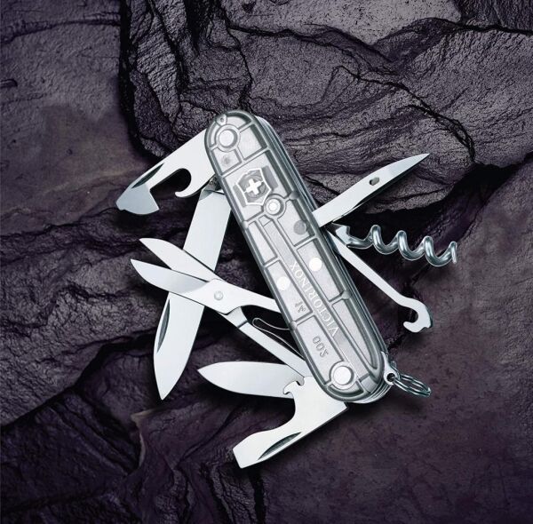 Victorinox Climber SilverTech Çakı Şeffaf Gümüş