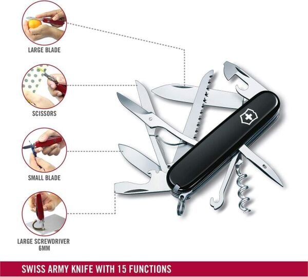 Victorinox Çakı Huntsman Siyah
