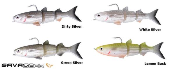SAVAGE GEAR 3D TPE Mullet 130 29 gr SS Suni Yem Green Silver