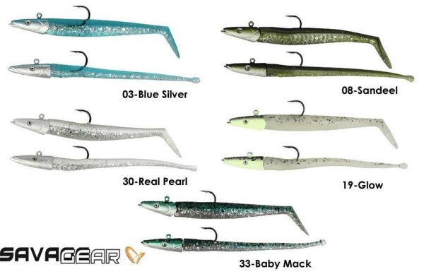 SAVAGE GEAR Sandeel And Slug 10 cm 10 gr 4+2 Adet 03-Blue Silver