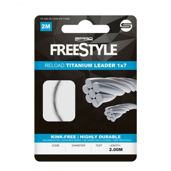 SPRO Freestyle Reload Titanium Leader 0,30mm 2m