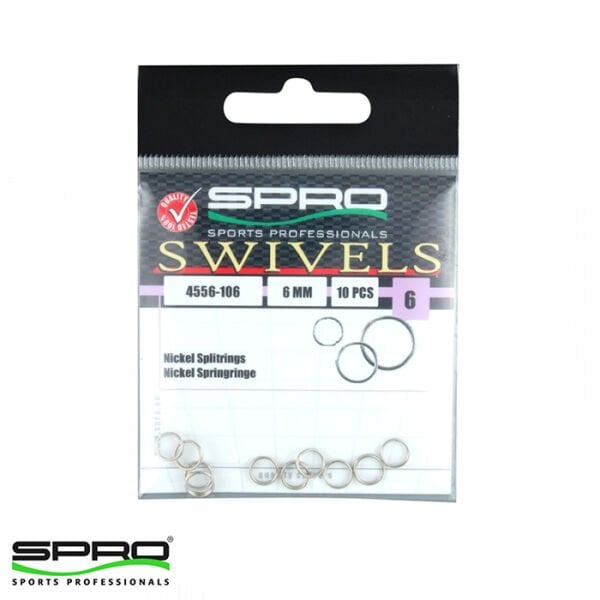 SPRO Nikel Halka(Ayrık) 6MM - 10 Adet
