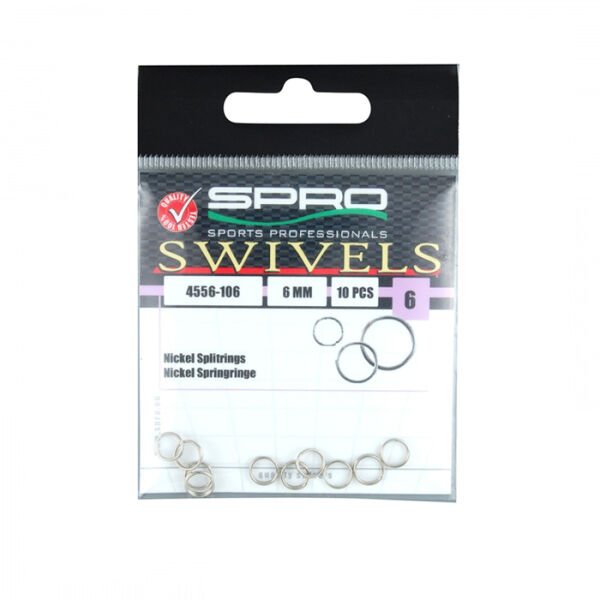 SPRO Nikel Halka(Ayrık) 6MM - 10 Adet