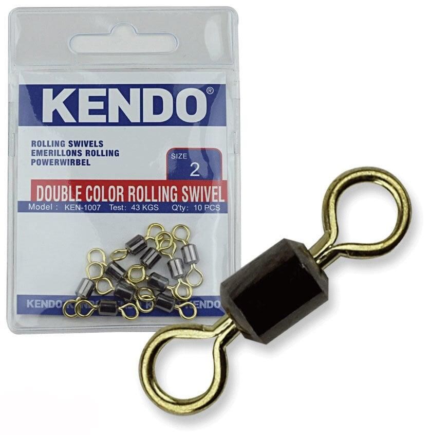 KENDO Double Color Rollıng Swivel 10 Adet (Fırdöndü) No 2