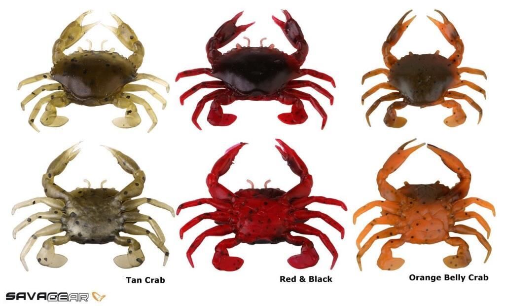 SAVAGE GEAR LB 3D Manic Crab 5 cm 4 Adet Suni Yem Orange Belly Crab
