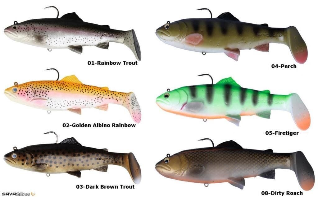 SAVAGE GEAR 3D Trout Rattle Shad 12.5 cm 35 gr Suni Yem 04-Perch