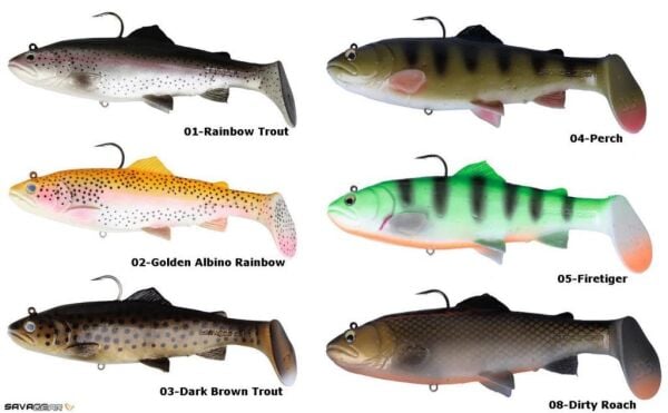 SAVAGE GEAR 3D Trout Rattle Shad 12.5 cm 35 gr Suni Yem 04-Perch