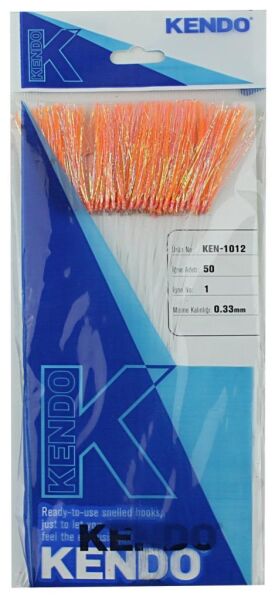KENDO Özel Köstek 50 Adet İğne No:1 Turuncu Ördek