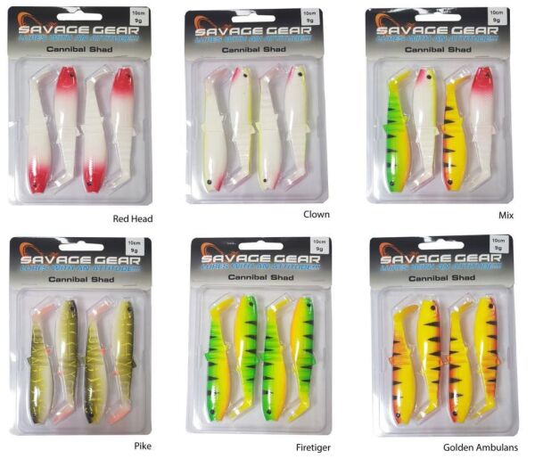 SAVAGE GEAR Cannibal 10cm 4 Adet Suni Yem Clown