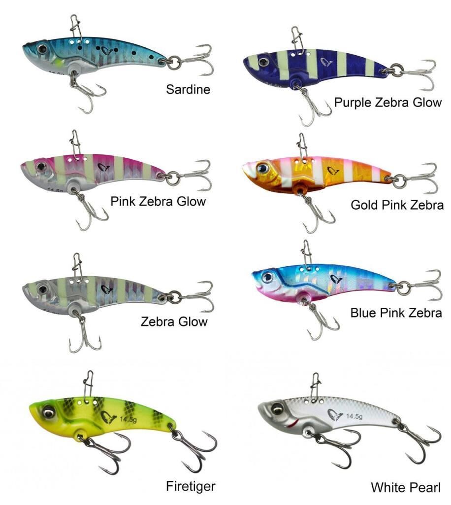 SAVAGE GEAR 3D VIB Blade 3,5 cm 4gr Suni Yem Purple Zebra Glow