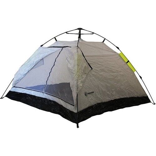 DFT 3 Kişilik Tek Kat Otomatik Çadır 210x210x130cm - Gri/Sarı