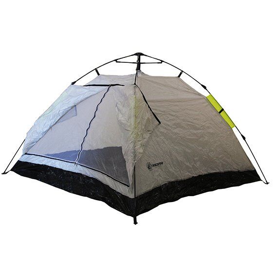 DFT 3 Kişilik Tek Kat Otomatik Çadır 210x210x130cm - Gri/Sarı