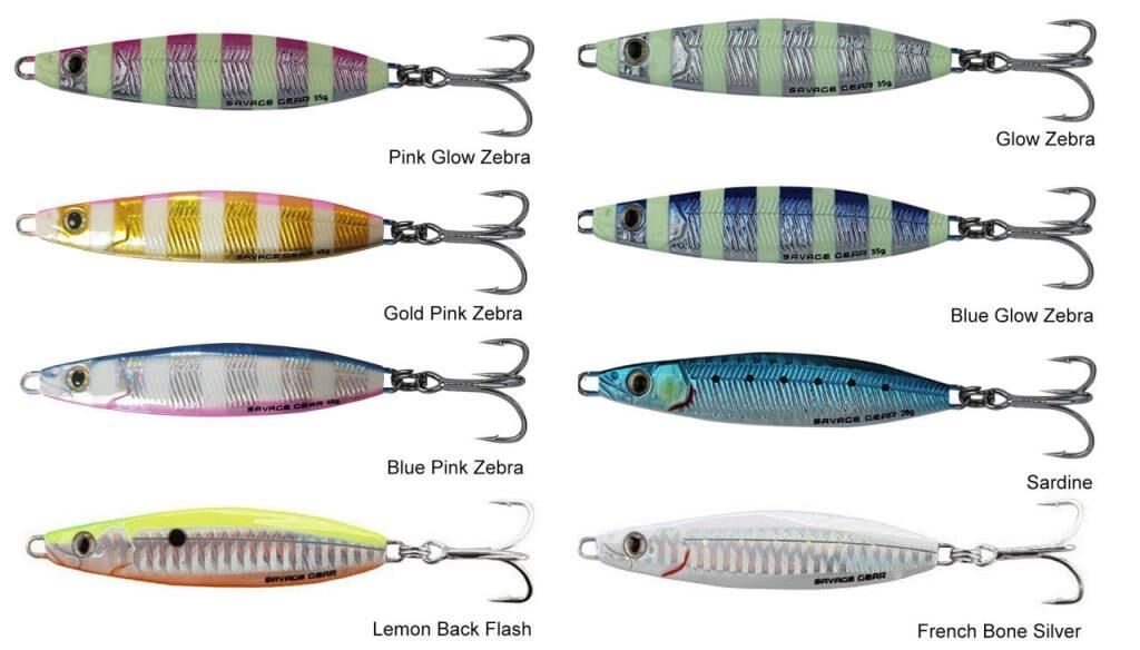 SAVAGE GEAR Psycho Sprat 35g Suni Yem Glow Zebra