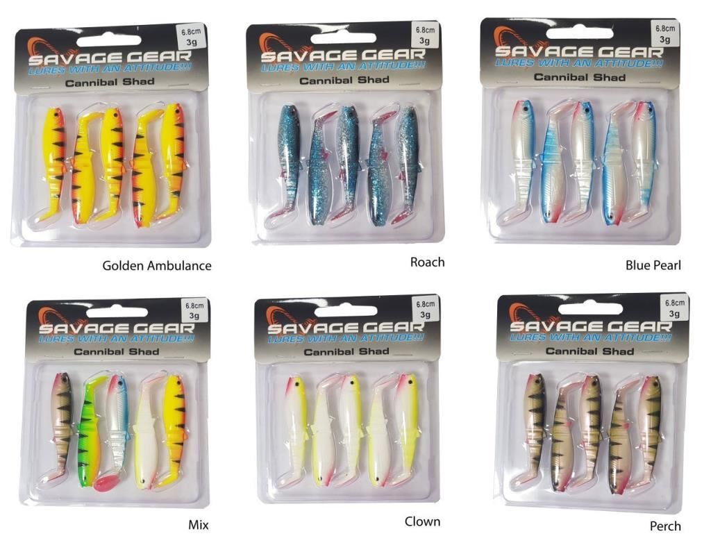 SAVAGE GEAR Cannibal 6,8cm 5 Adet Suni Yem Perch