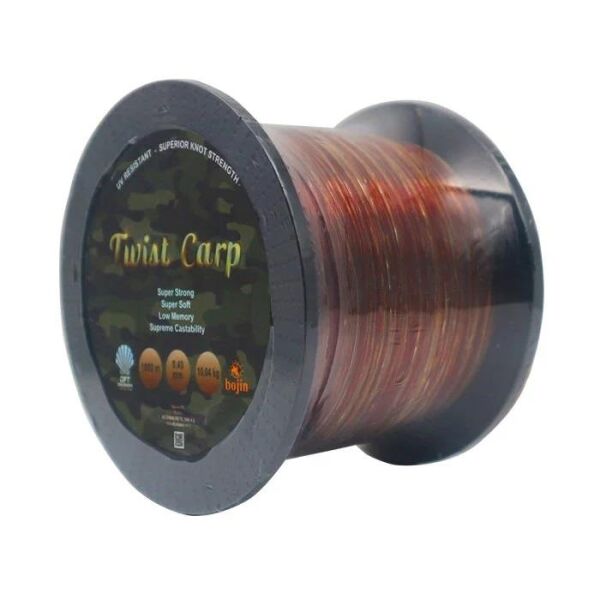 DFT Bojin TwistCarp Kahve-Yşil 1000m 0.32mm Misina