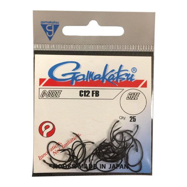T.GAMAKATSU C12 FB Siyah No:12 Olta İğnesi 1/25