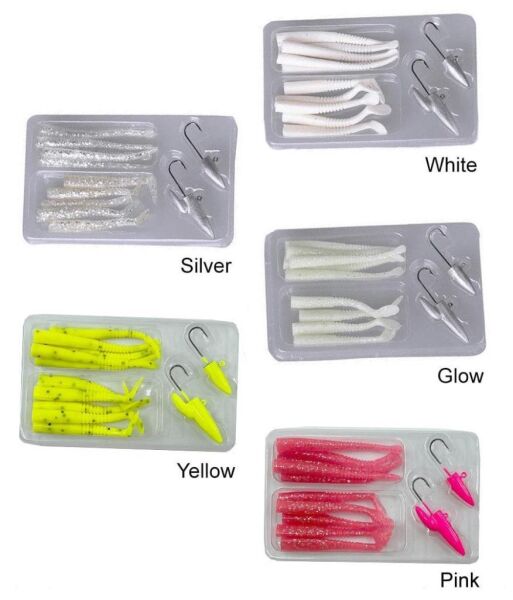 SAVAGE GEAR Lrf Micro Sandeel Kit 12 Adet(1+1.5+5) Suni Yem - Glow
