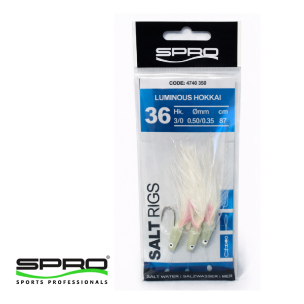 SPRO 34 Salt Rig Luminious Hokkai #2/0